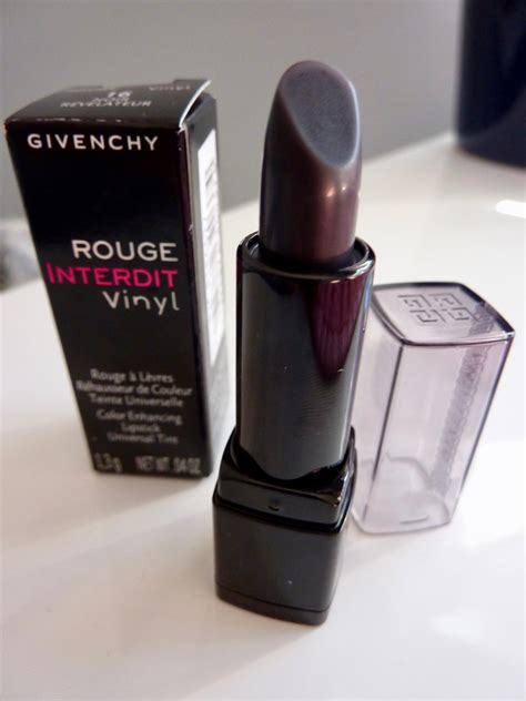 givenchy rouge interdit vinyl lipstick 12|Givenchy lipstick 16 noir revelateur.